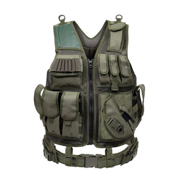 MESH Vest Adjustable Tactical Hunting Airsoft Paintball Vest